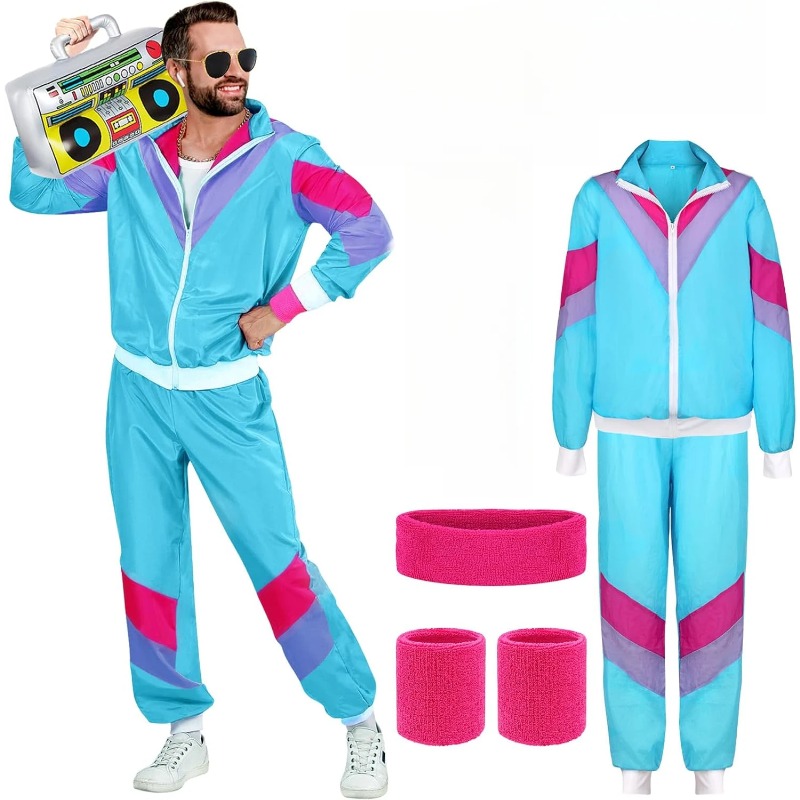 Street Fashion Jacket Men - 80s 90s Fancy Dress Costumes for