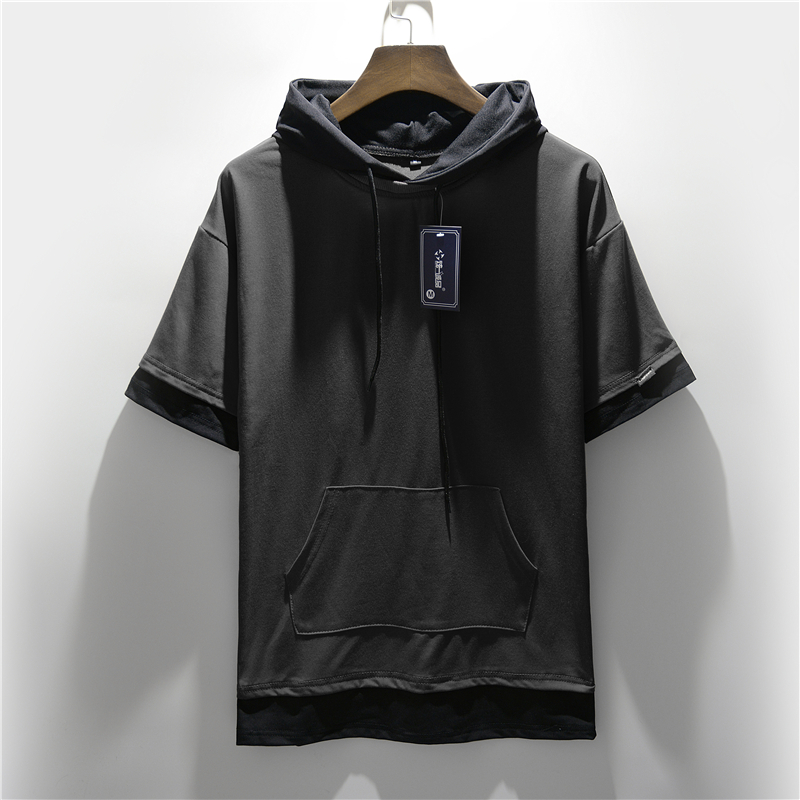 T Shirt Men Summer Casual  Sho - Street Fashion Baggy review and price