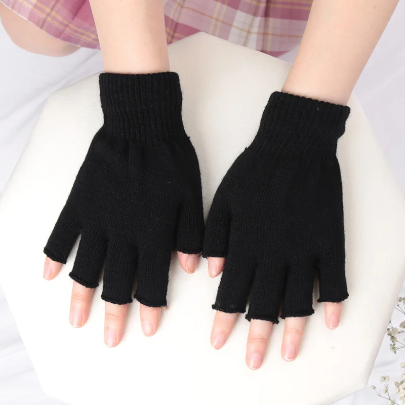 Unisex Black Half Finger Finge - Street Fashion Gloves review and price