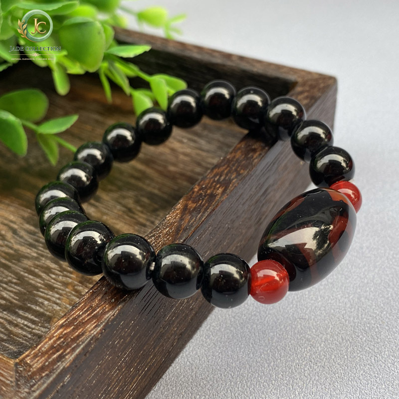 Three-Eyed Dzi Bead Agate Brac - Street Fashion Vendors review and price