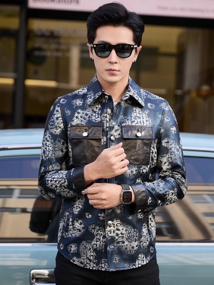 Luxury New Fashion Floral Prin - Street Fashion Jacket Men review and price