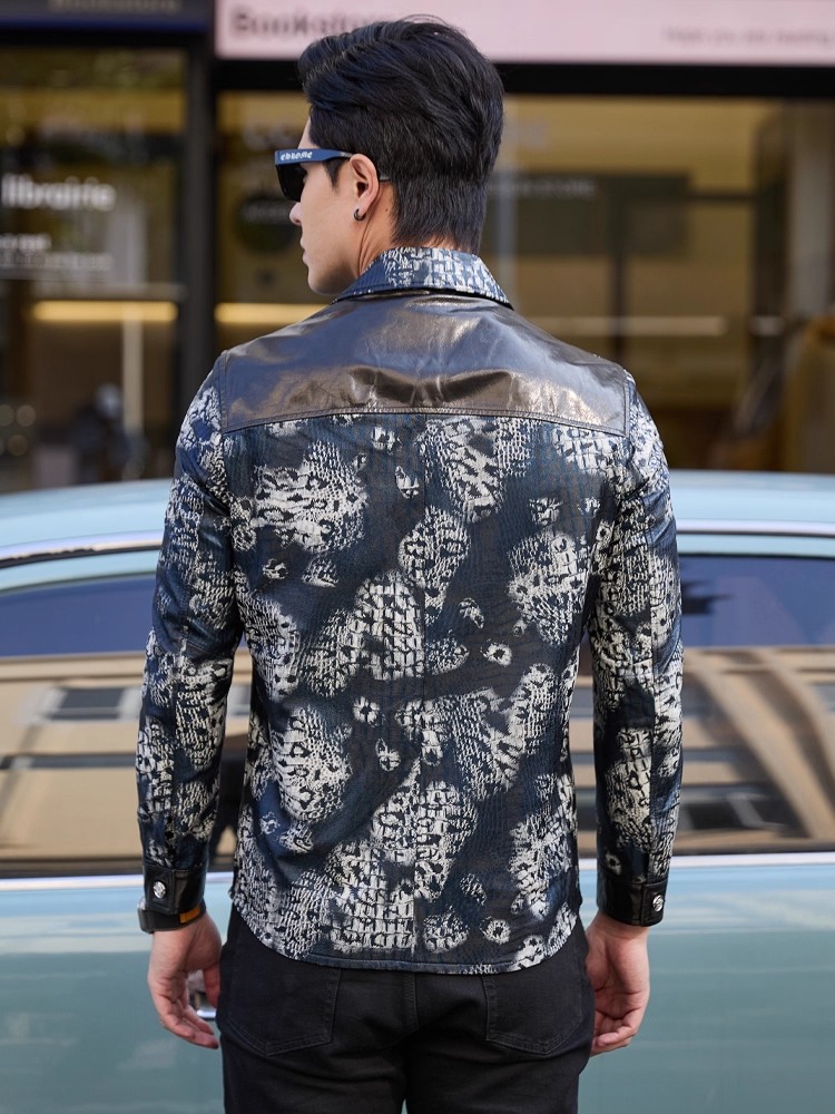 Luxury New Fashion Floral Prin - Street Fashion Jacket Men review and price