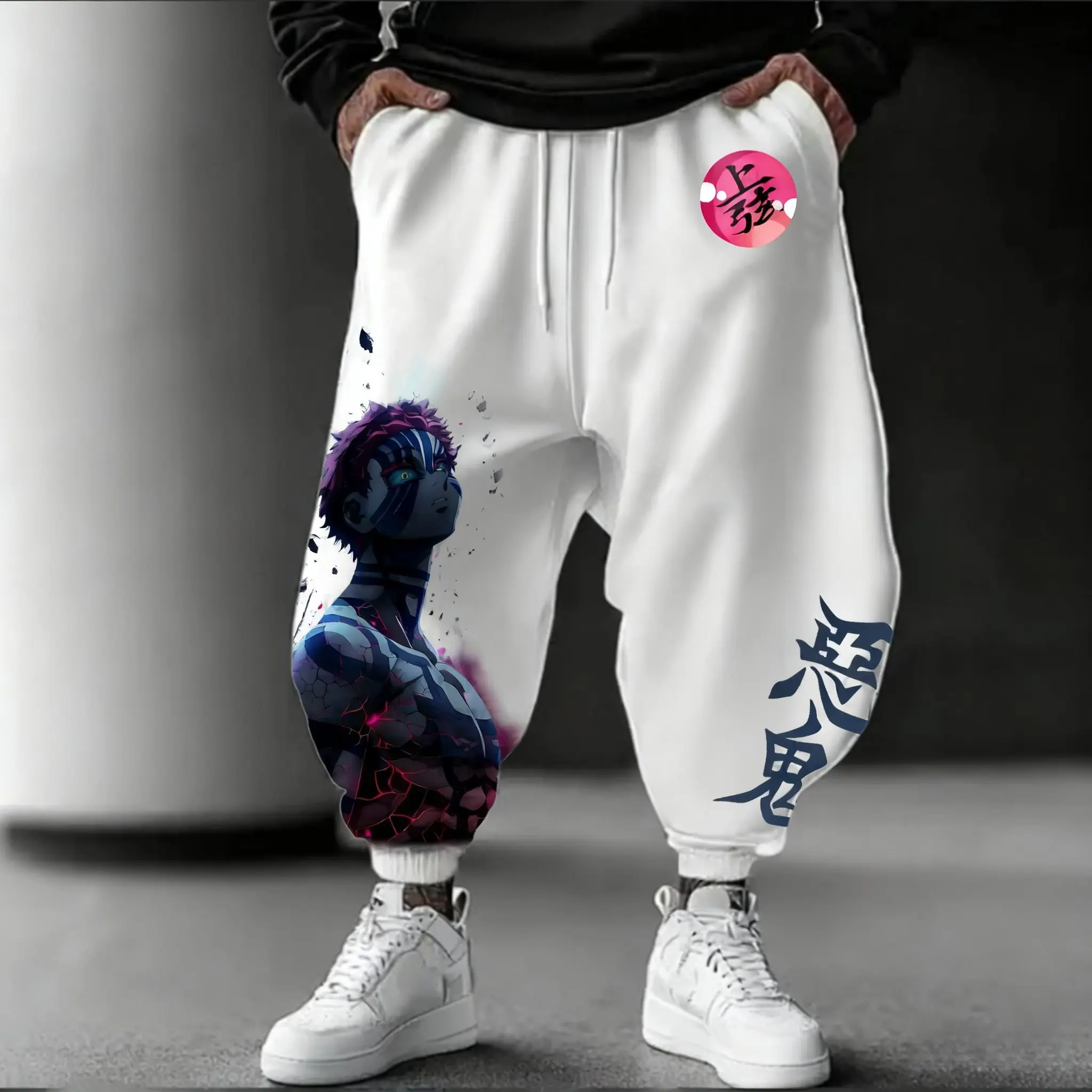 2026 Demon Slayer Akaza Anime  - Street Fashion Baggy review and price