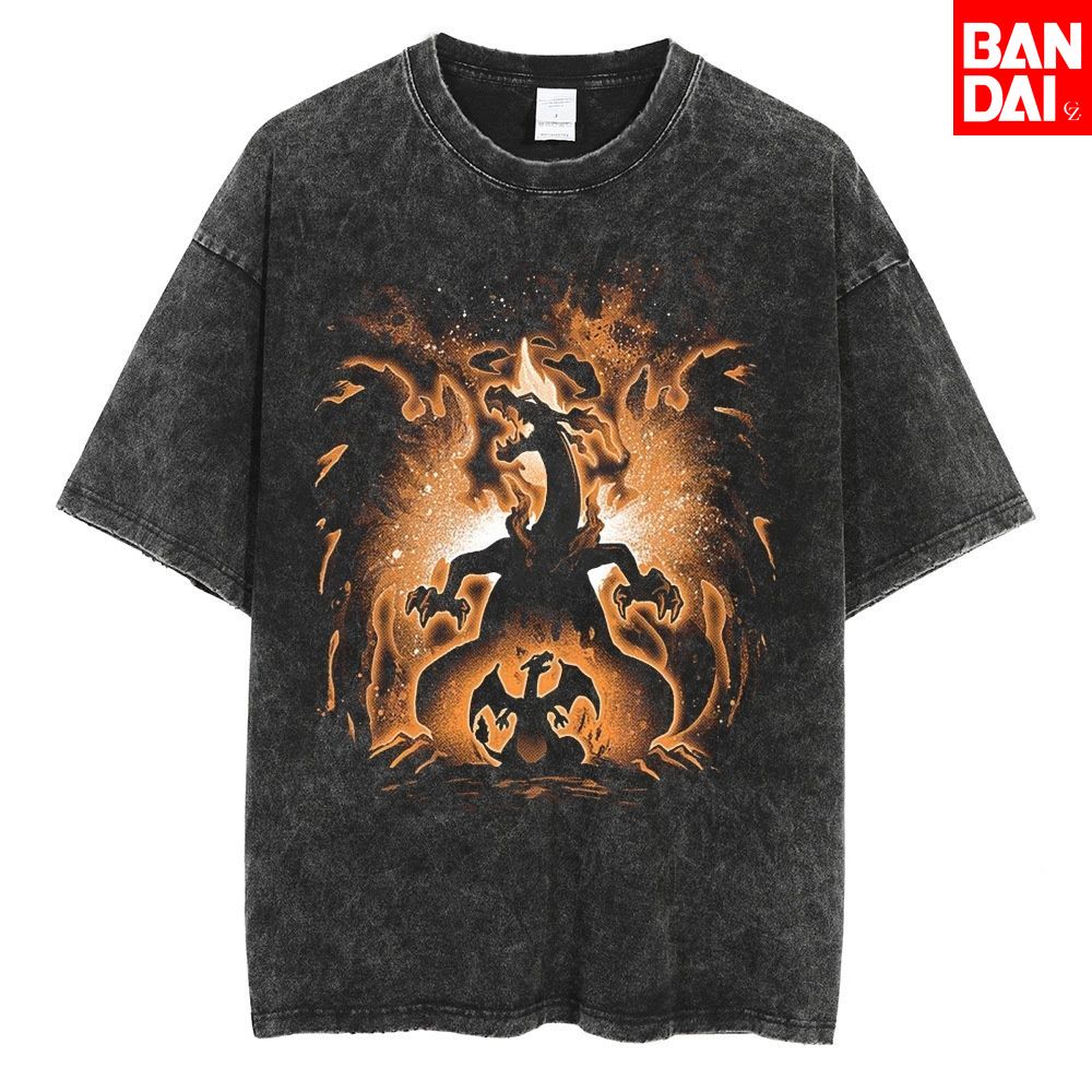 Pokemon Charizard T Shirt Men  - Street Fashion Baggy review and price