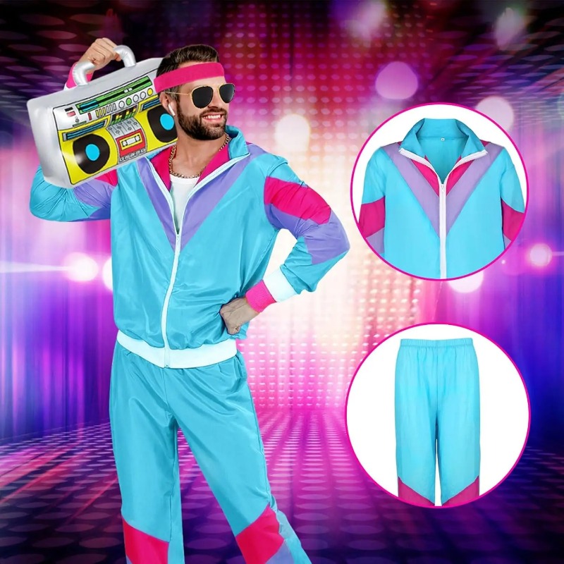 80s 90s Fancy Dress Costumes f - Street Fashion Jacket Men review and price