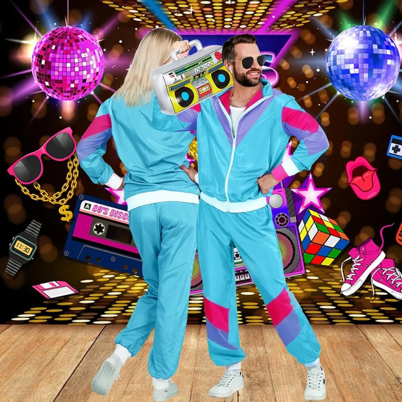 80s 90s Fancy Dress Costumes f - Street Fashion Jacket Men review and price