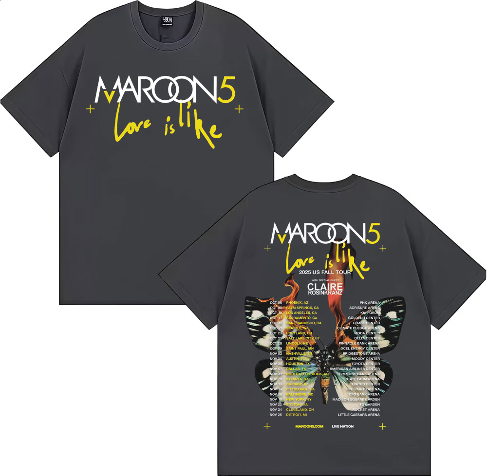 Band Maroon 5 Love Is Like US  - Street Fashion Fall 2025 review and price
