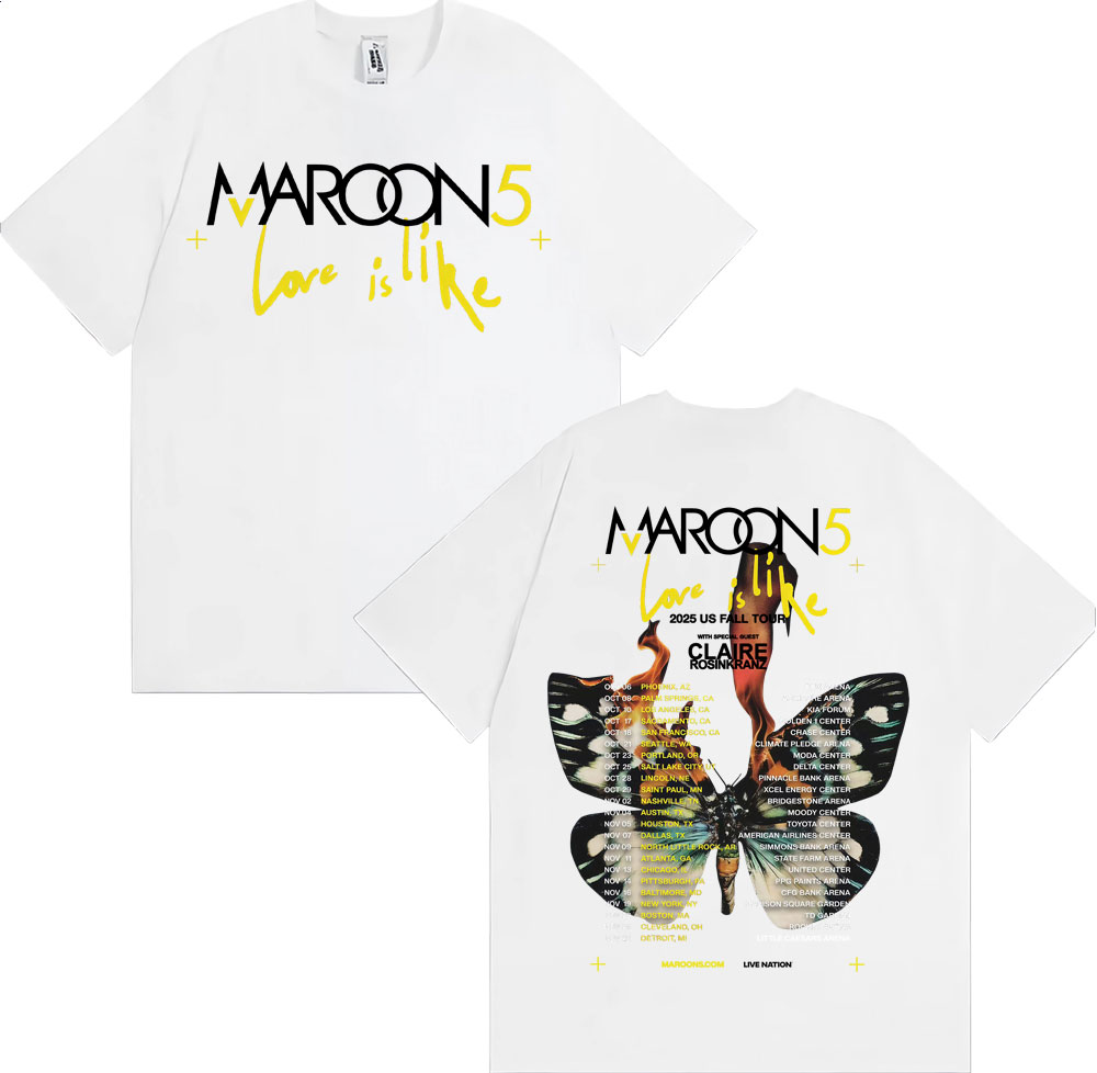 Band Maroon 5 Love Is Like US  - Street Fashion Fall 2025 review and price