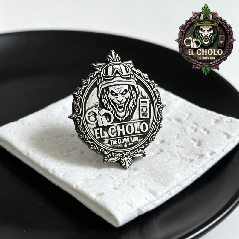 Custom Clown Logo Brooch Perso - Street Fashion Hats review and price