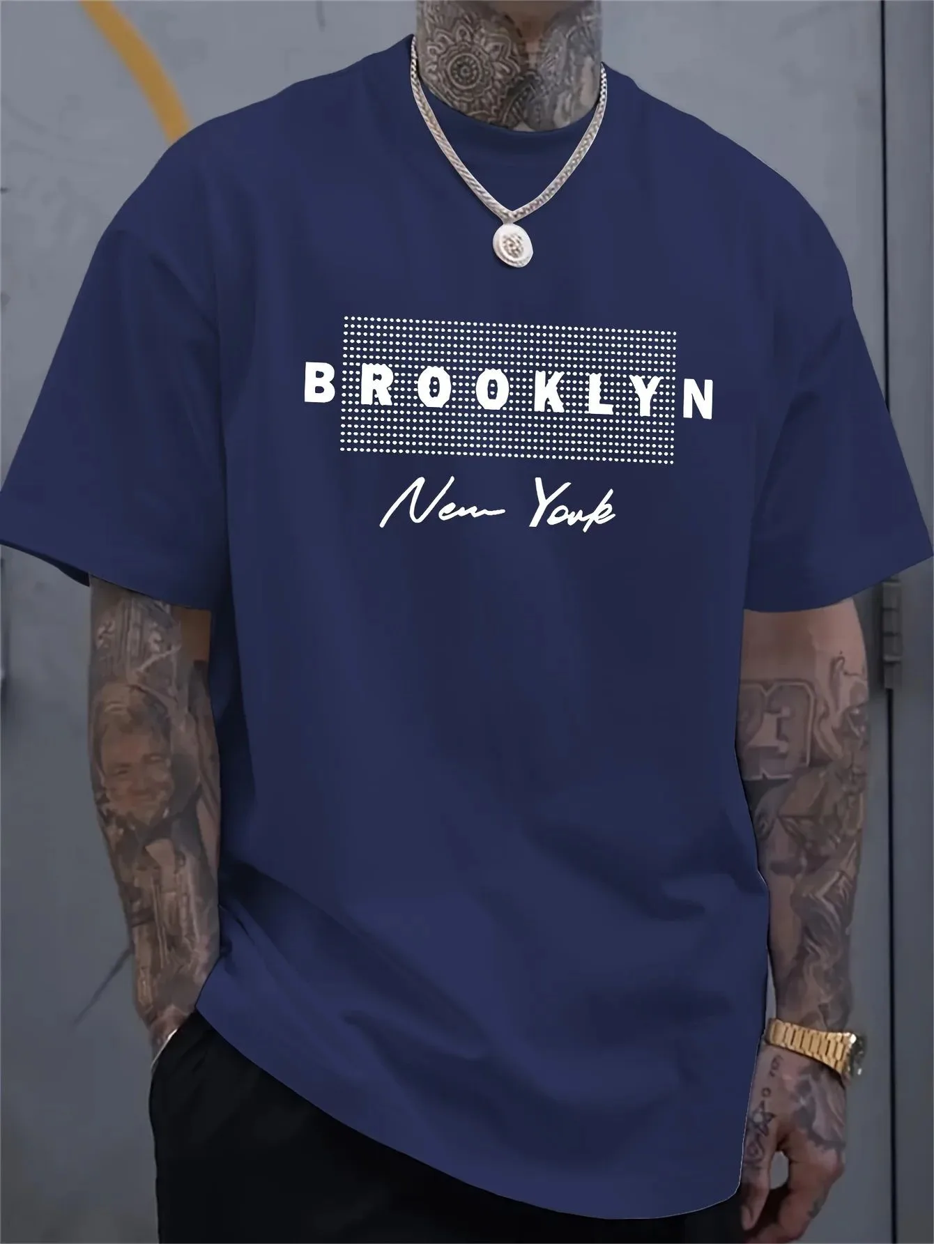 Men's New York Letter Printed  - Street Fashion Of New York review and price