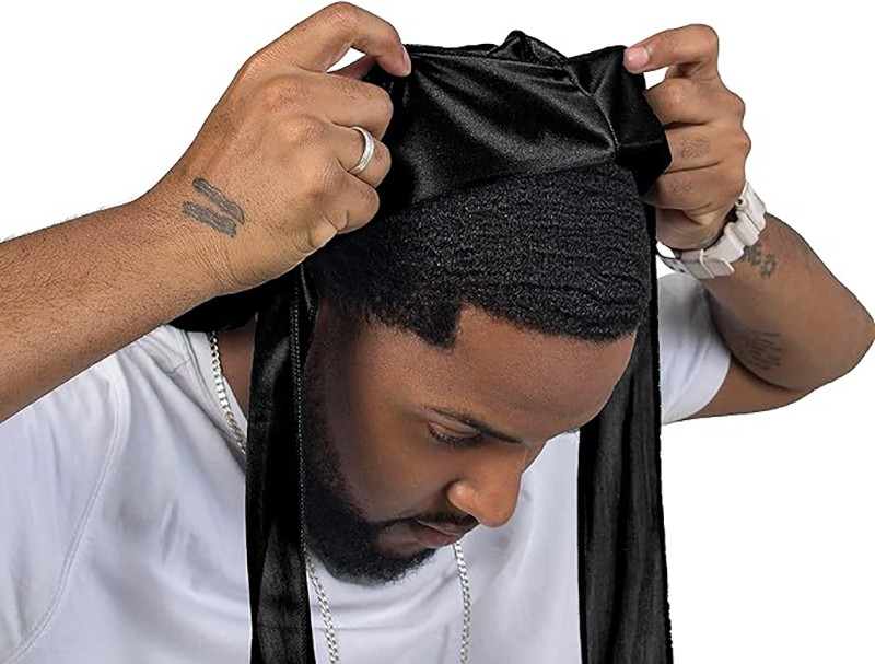 3PCS/LOT Long Durag Silk Satin - Street Fashion Hats review and price