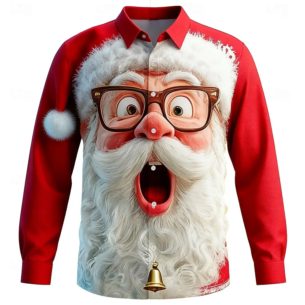 Christmas Men's 3D Graphic Lon - Street Fashion Fall 2025 review and price