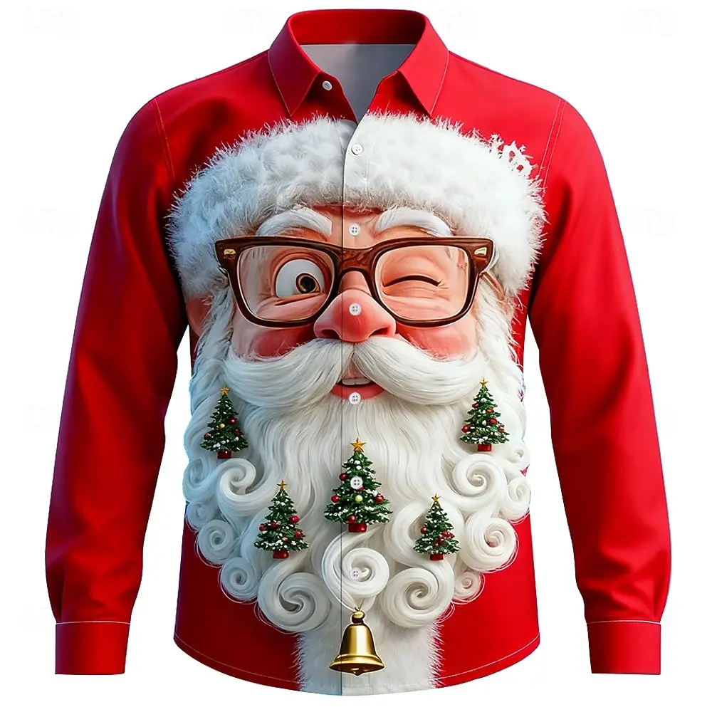 Christmas Men's 3D Graphic Lon - Street Fashion Fall 2025 review and price