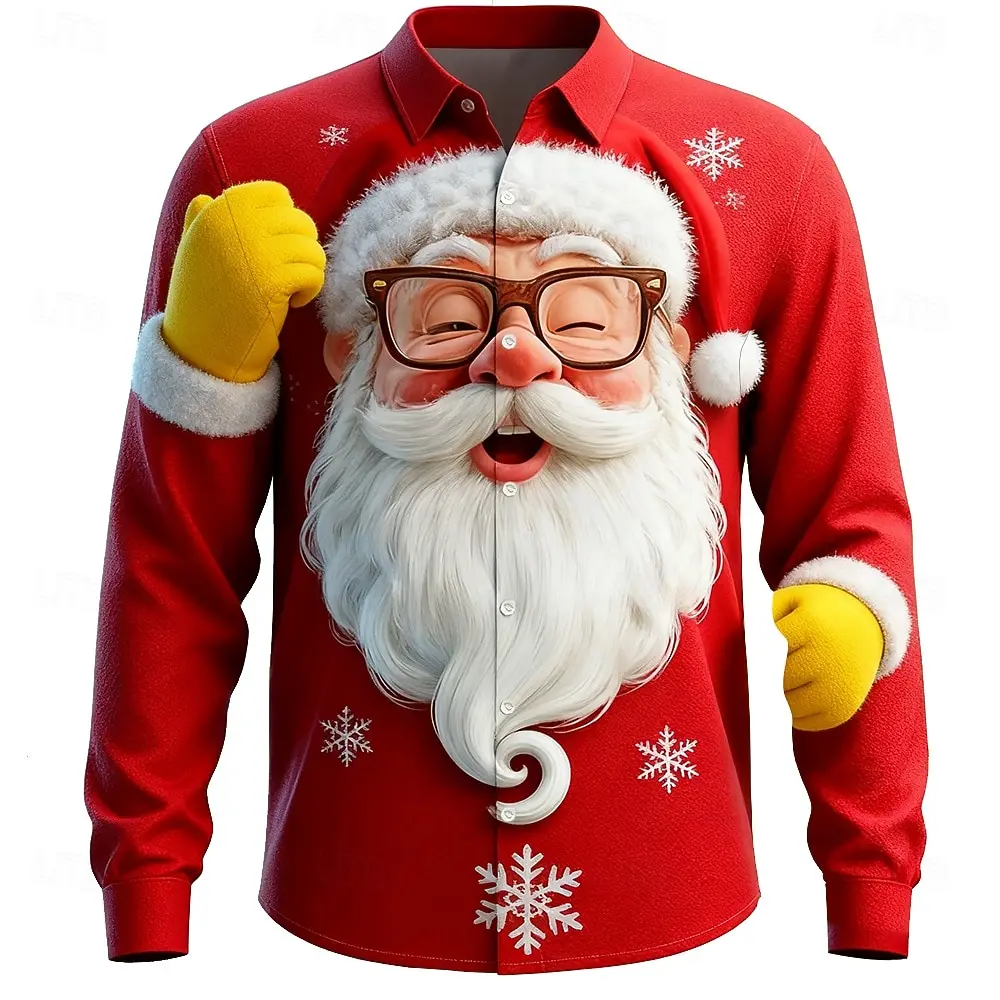 Christmas Men's 3D Graphic Lon - Street Fashion Fall 2025 review and price