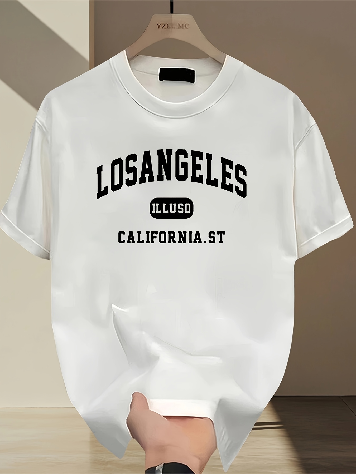 Los Angeles Letter T-shirt Rou - Street Fashion Los Angeles review and price