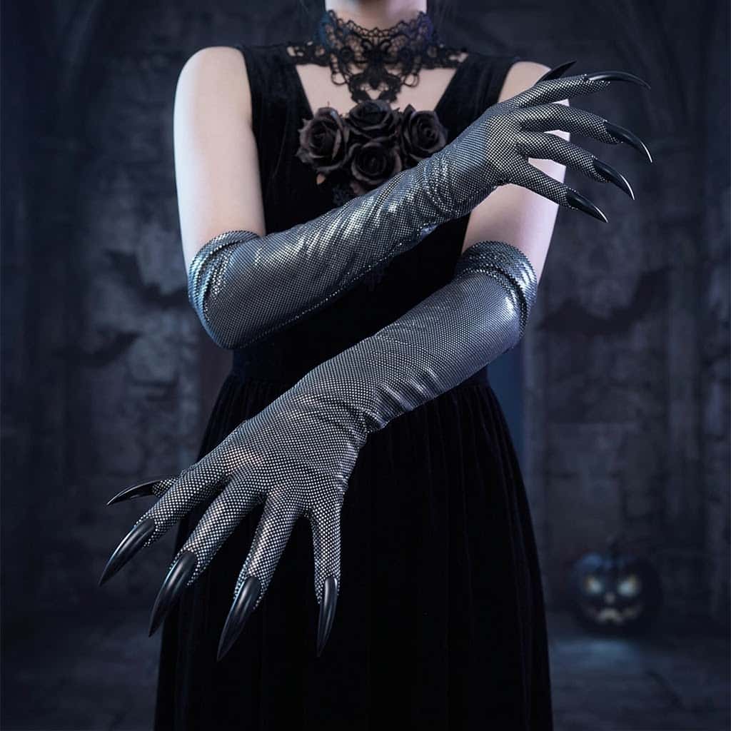 2026 Moon Girl Y2K Gothic Long - Street Fashion Gloves review and price