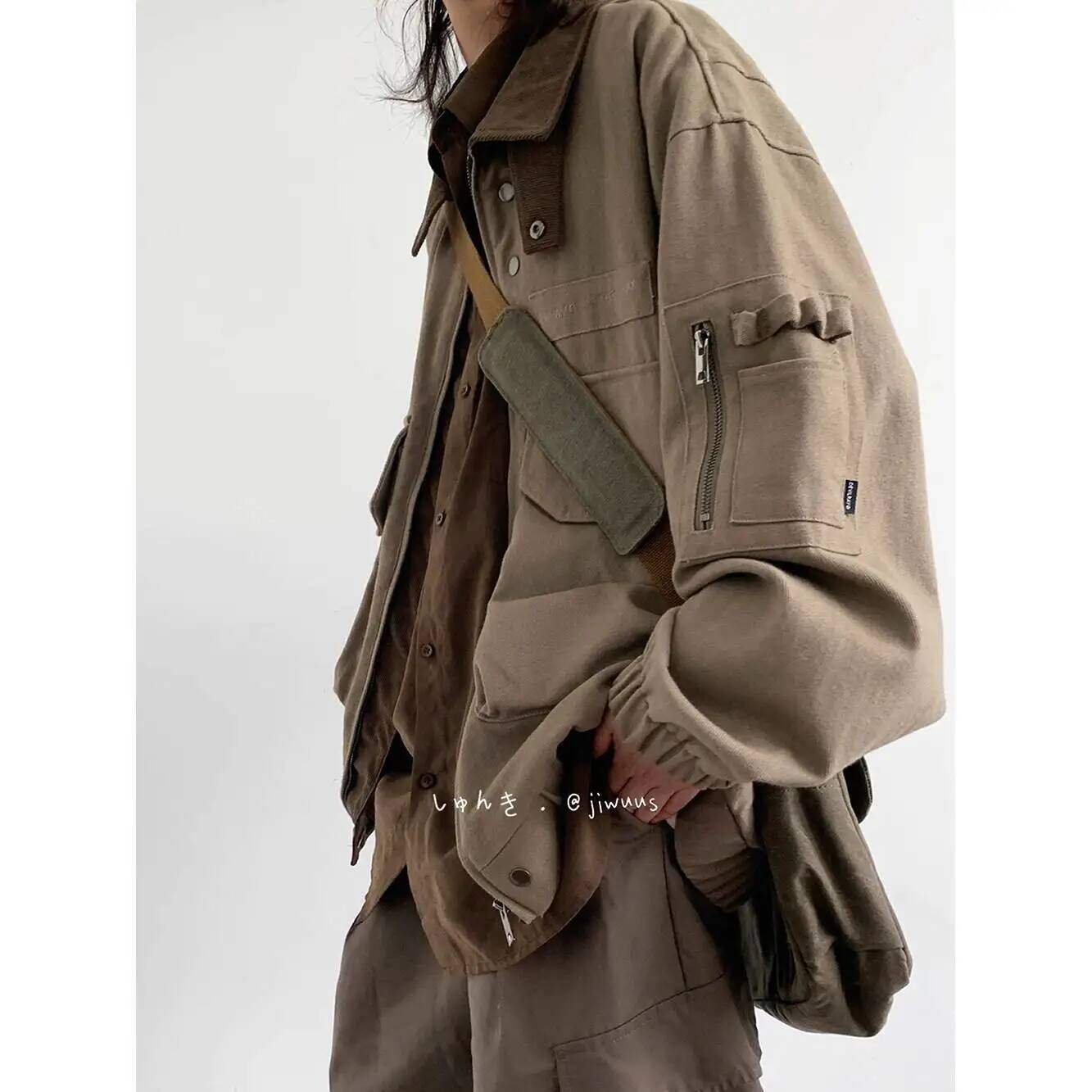 Man Jacket Spring Autumn Loose - Street Fashion Jacket Men review and price