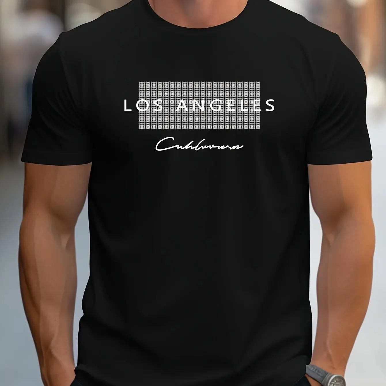 Summer Men's Casual Loose T-sh - Street Fashion Los Angeles review and price