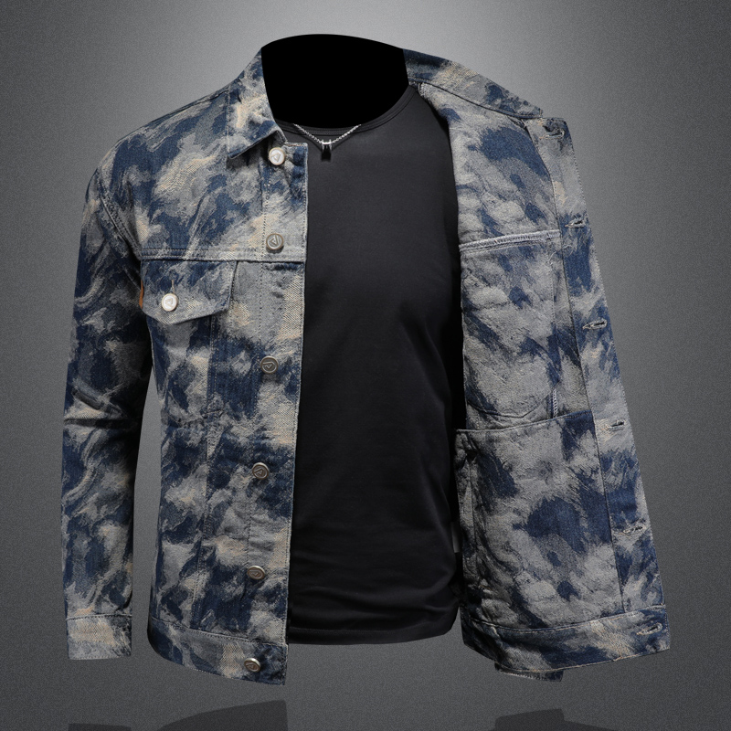 2025 Spring Vintage Denim Jack - Street Fashion Jacket Men review and price