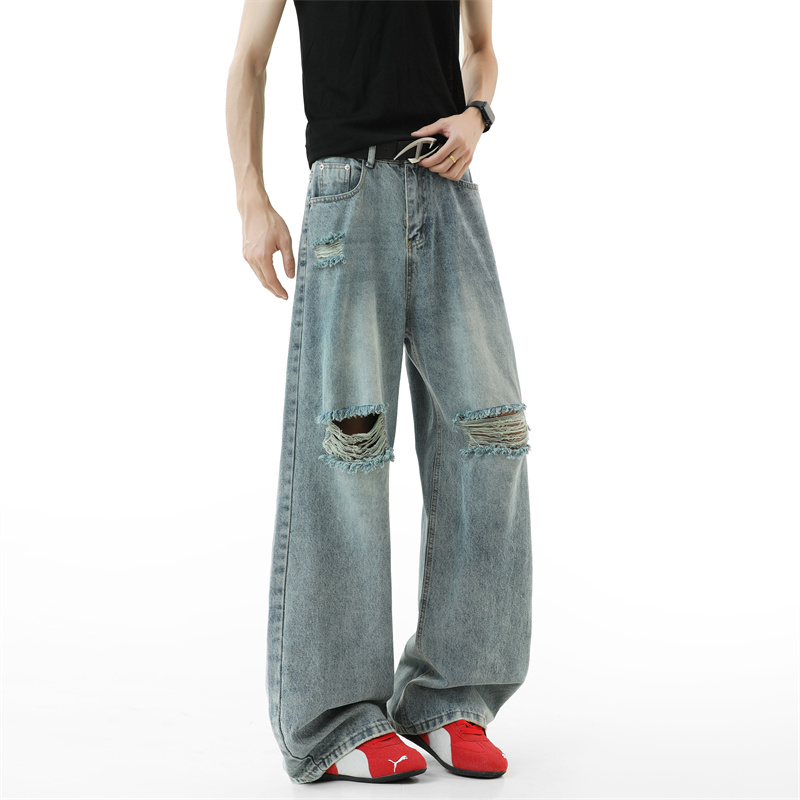 Ripped Jeans Men 2025 Autumn N - Street Fashion Fall 2025 review and price
