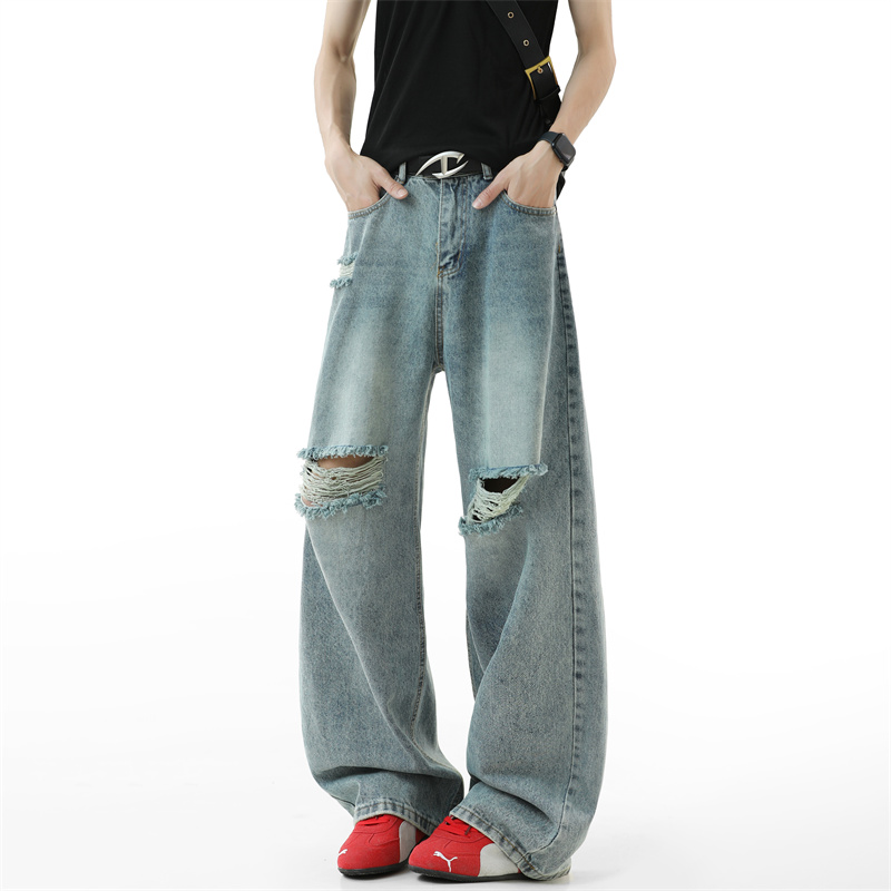 Ripped Jeans Men 2025 Autumn N - Street Fashion Fall 2025 review and price