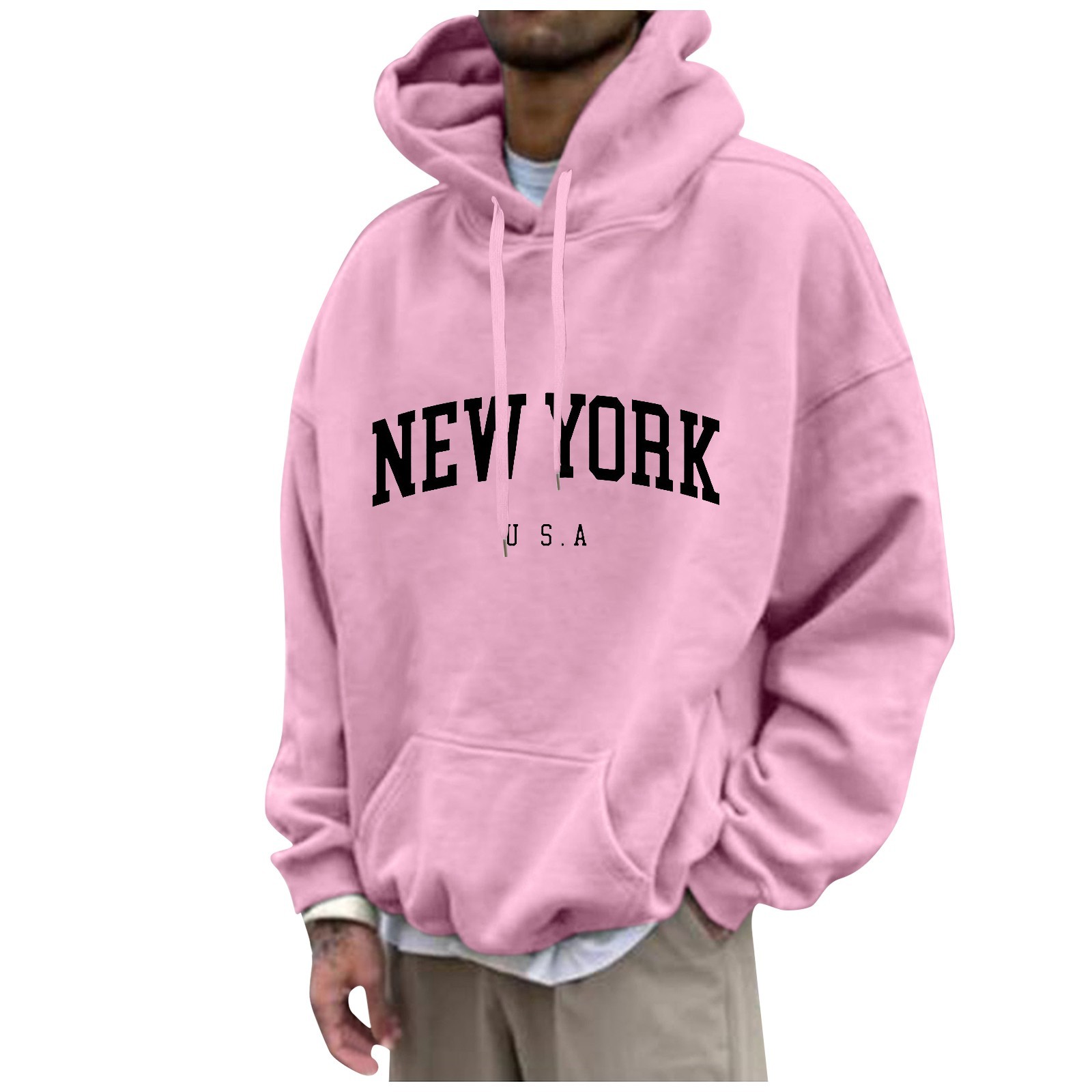 New York Print Mens Hoodies Fa - Street Fashion Of New York review and price