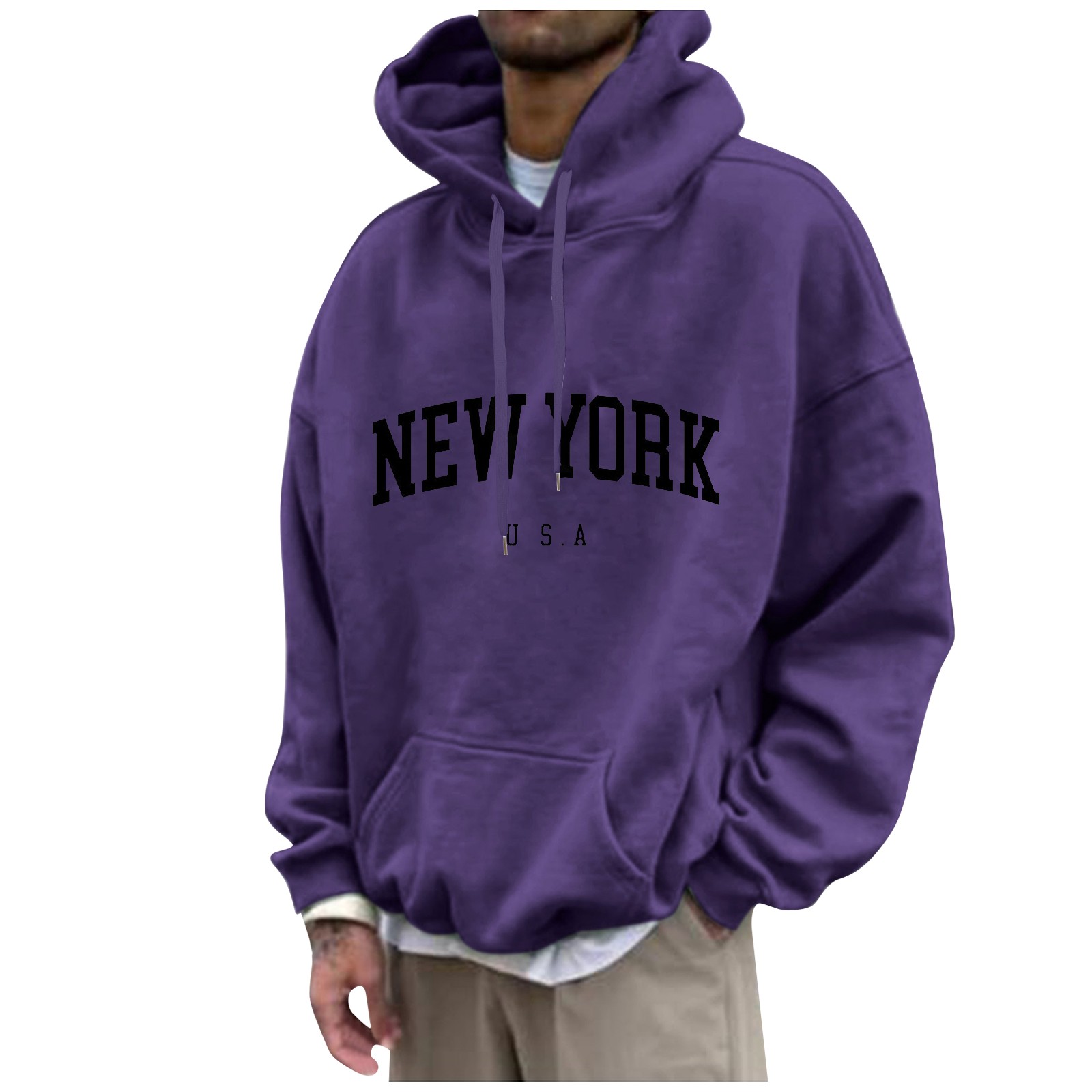 New York Print Mens Hoodies Fa - Street Fashion Of New York review and price