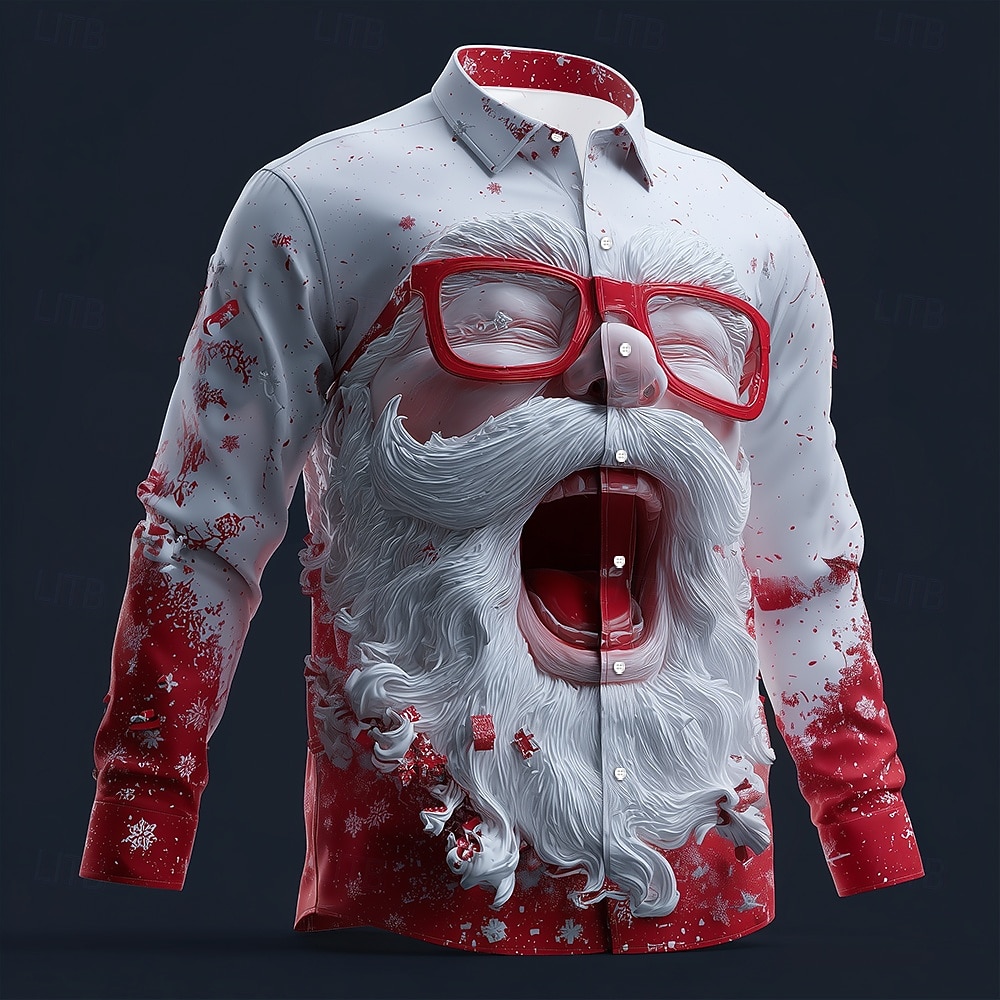 Christmas Men's 3D Graphic Lon - Street Fashion Fall 2025 review and price
