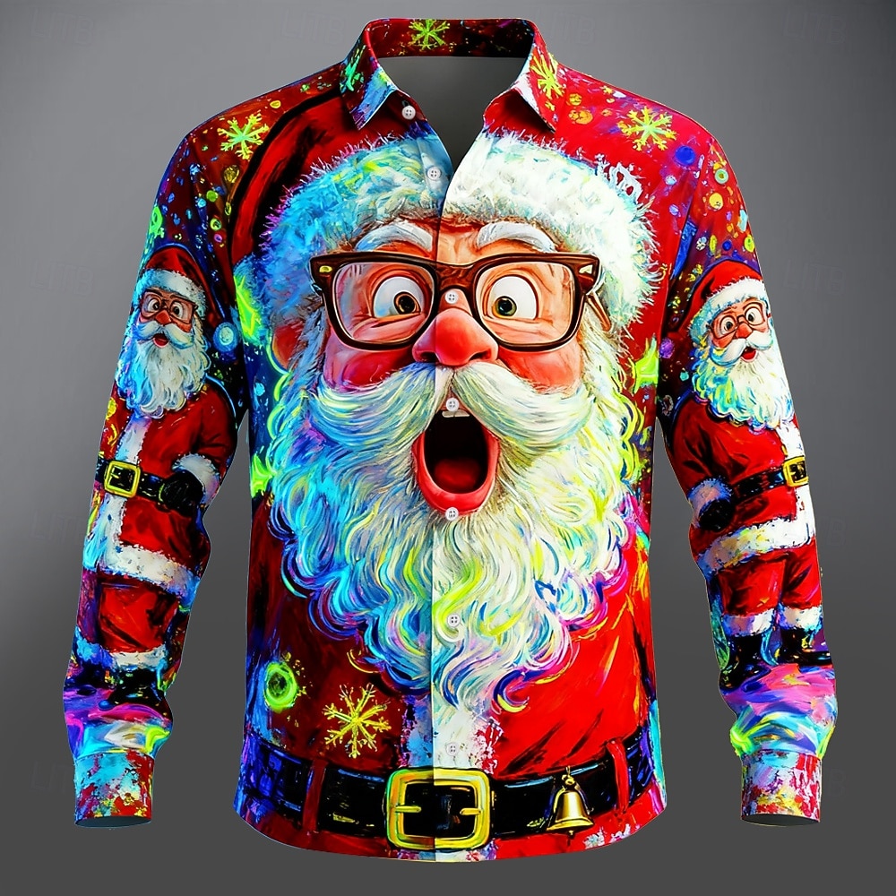 Christmas Men's 3D Graphic Lon - Street Fashion Fall 2025 review and price