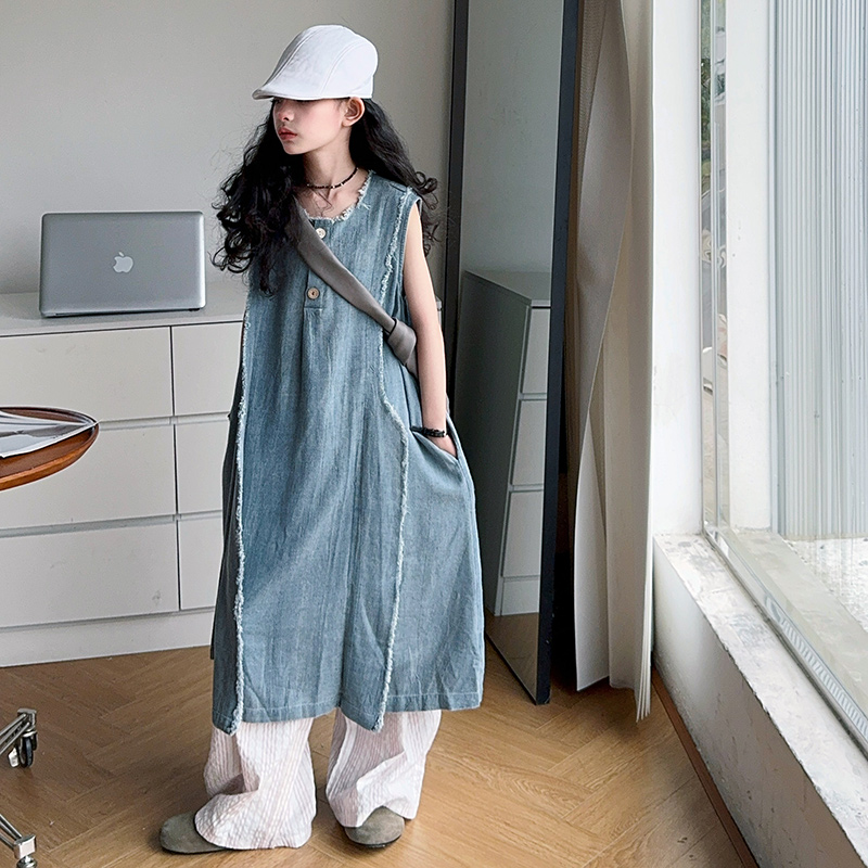 Loose Style Kids Luxury Summer - Street Fashion Denim review and price