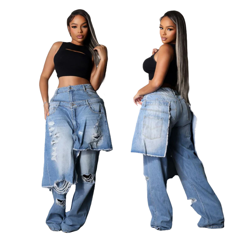 Fashion Denim Pants Women Stre - Street Fashion Fall 2025 review and price