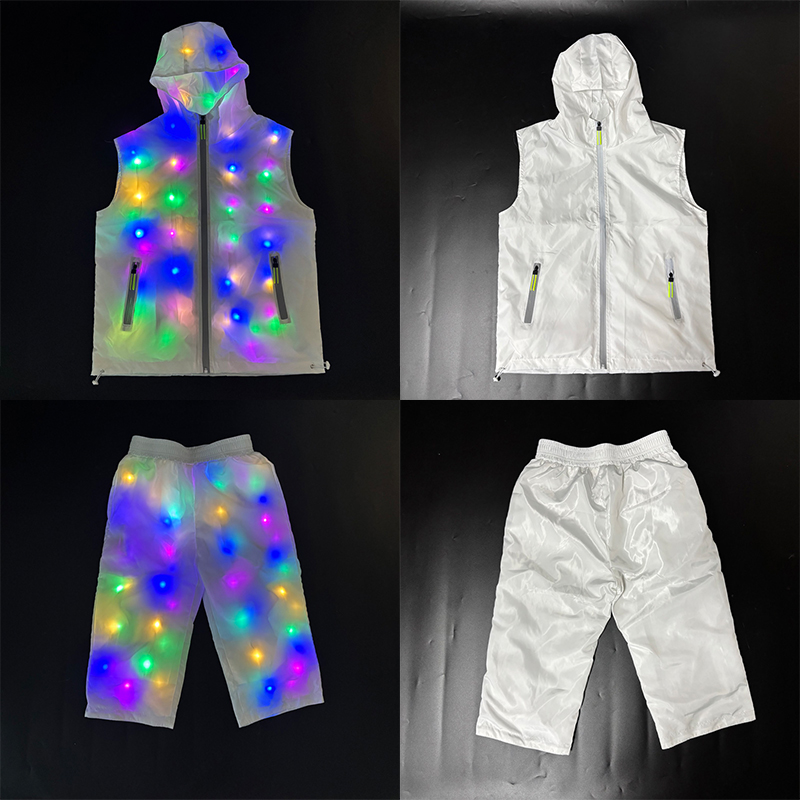 Glowing Vest Jacket Costumes H - Street Fashion Jacket Men review and price