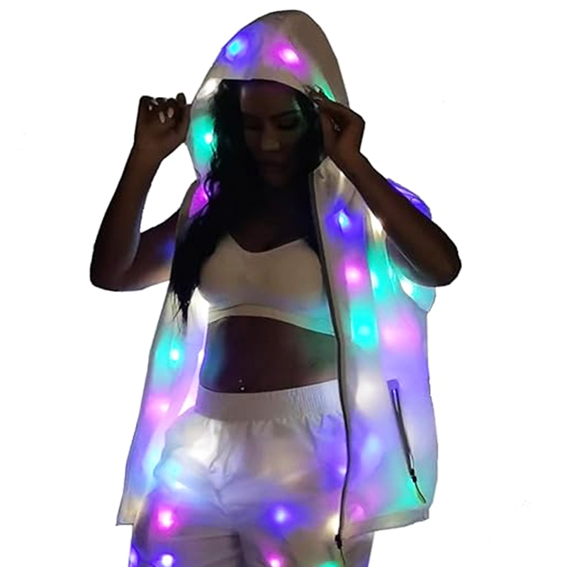 Glowing Vest Jacket Costumes H - Street Fashion Jacket Men review and price