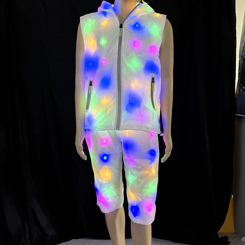 Glowing Vest Jacket Costumes H - Street Fashion Jacket Men review and price