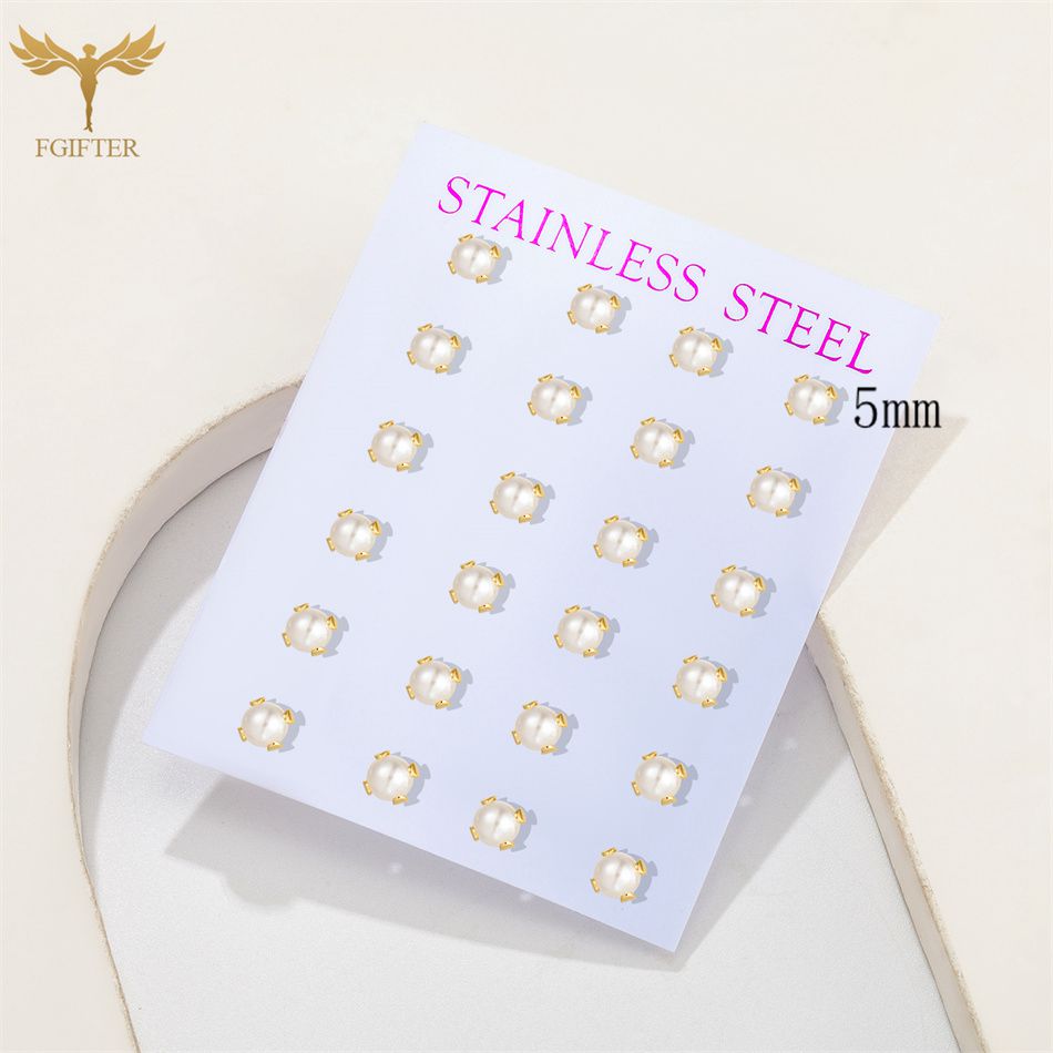 12 Pairs Pack Pearl Stud Earri - Street Fashion Vendors review and price